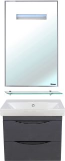 Тумба под раковину Bellezza Санриса 60см серебро 00000010183